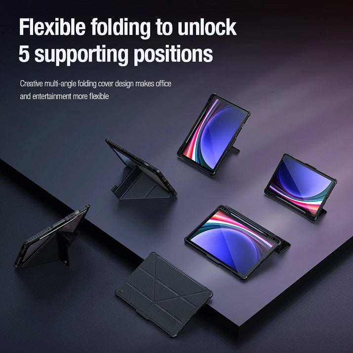 Противоударен Калъф за Samsung Tab S10 Lite/ S10 FE/ S9, Nillkin Bumper Case, Черен (8)