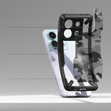 Противоударен Калъф за Xiaomi Poco X6 5G, Ringke Fusion X Camo Case, Черен (3)