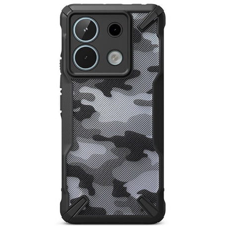 Противоударен Калъф за Xiaomi Poco X6 5G, Ringke Fusion X Camo Case, Черен (2)