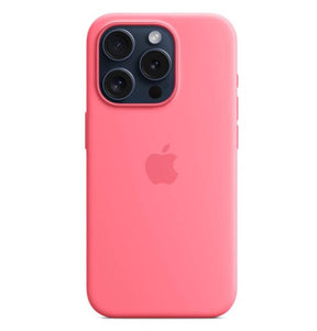 Оригинален Силиконов Калъф за iPhone 15 Pro, Silicone Magsafe Case MWNJ3ZM/A, Тъмно Розов