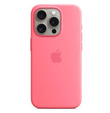 Оригинален Силиконов Калъф за iPhone 15 Pro, Silicone Magsafe Case MWNJ3ZM/A, Тъмно Розов (4)