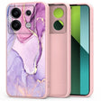 Силиконов Калъф за Xiaomi Poco X6 5G, Tech-Protect Icon Marble Case, Лилав