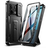 Противоударен Калъф с Плъзгач за Камера за Xiaomi Redmi Note 13 Pro 5G, Tech-Protect Kevlar Cam Plus Case, Черен