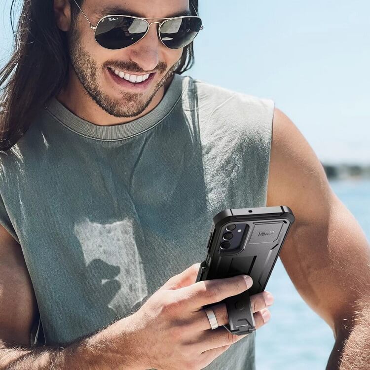 Противоударен Калъф за Samsung A25, Tech-Protect Kevlar Pro Case, Черен (6)