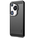 Противоударен Калъф за Huawei Pura 70 Ultra, Premium Carbon Case, Черен (2)