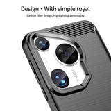Противоударен Калъф за Huawei Pura 70 Ultra, Premium Carbon Case, Черен (4)