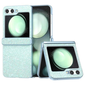 Калъф с Изящна Декорация за Samsung Z Flip 7 FE/Z Flip 6, Glitter Case, Зелен