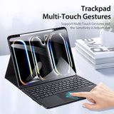 Калъф с Клавиатура за iPad Pro 13 2025-2024, Dux Ducis Touchpad Keyboard Case, Черен (5)