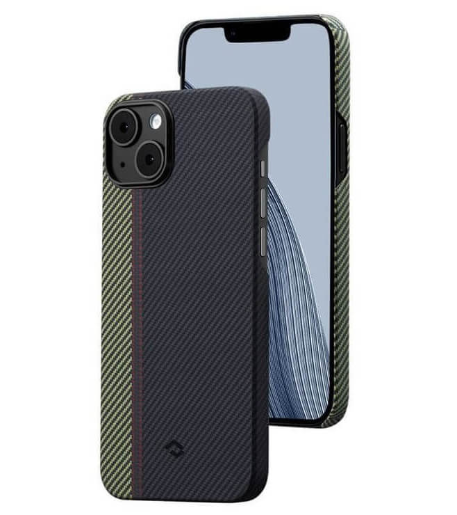 Magsafe Тънък Калъф за iPhone 14, Pitaka MagEZ 3 Case, Черен (4)