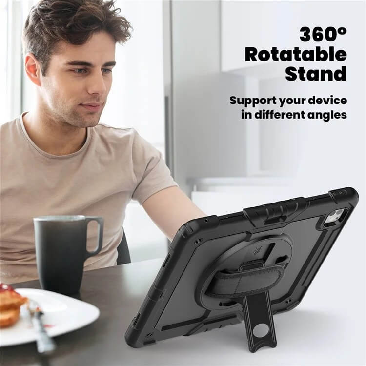 Калъф с Дръжка за iPad Pro 13 2025-2024, Tech-Protect Solid360 Case, Черен (7)