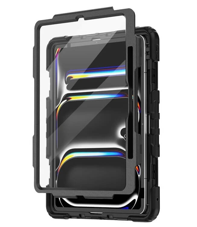 Калъф с Дръжка за iPad Pro 13 2025-2024, Tech-Protect Solid360 Case, Черен (2)