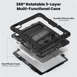 Калъф с Дръжка за iPad Pro 13 2025-2024, Tech-Protect Solid360 Case, Черен (5)