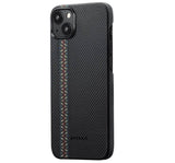 Magsafe Калъф за iPhone 14, Pitaka Fusion Weaving MagEZ 3 Rhapsody Case, Черен (2)