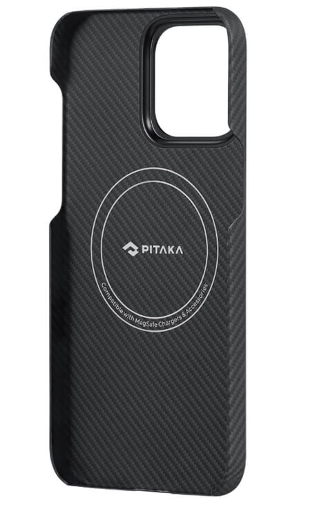 Magsafe Калъф за iPhone 14, Pitaka Fusion Weaving MagEZ 3 Rhapsody Case, Черен (4)
