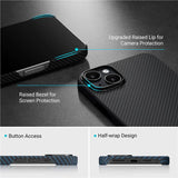 Magsafe Калъф за iPhone 14, Pitaka MagEZ 3 Case, Черен (6)