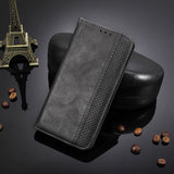 Калъф от Естествена Кожа за Huawei P20 Pro, Retro Leather Wallet Case, Черен (7)