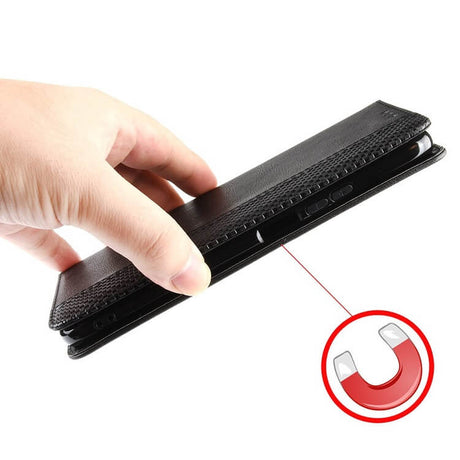 Калъф от Естествена Кожа за Huawei P20 Pro, Retro Leather Wallet Case, Черен (6)