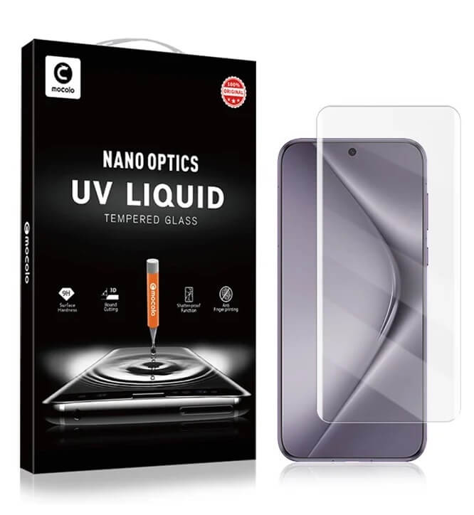 Стъклен Протектор с UV лепило за Huawei Pura 70 Pro/ Ultra, Mocolo UV 3D Glass, Прозрачен (9)