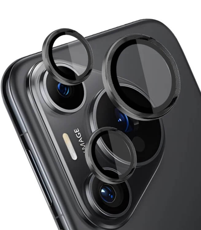 Протектор за Камерата на Huawei Pura 70, GKK CamRing Lens Glass, Черен