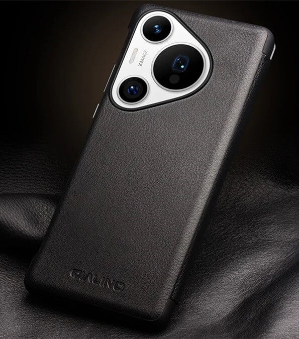 Активен Калъф за Huawei Pura 70, Qialino Smart Book Case, Черен (4)