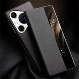 Активен Калъф за Huawei Pura 70, Qialino Smart Book Case, Черен (6)