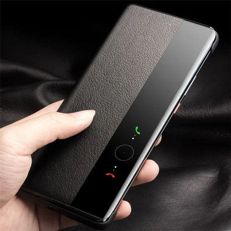 Активен Калъф за Huawei Pura 70, Qialino Smart Book Case, Черен (2)