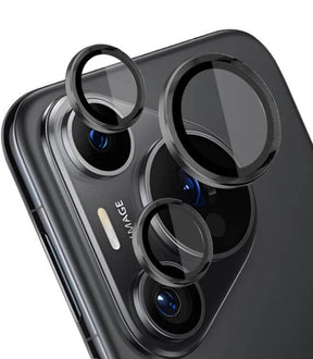Протектор за Камерата на Huawei Pura 70 Pro, GKK CamRing Lens Glass, Черен
