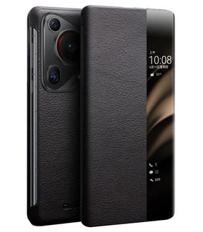 Активен Калъф за Huawei Pura 70 Ultra, Qialino Smart Book Case, Черен