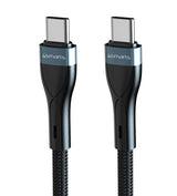USB-C Кабел за iPhone, 4Smarts PremiumCord USB-C to USB-C 60W 1m, Черен