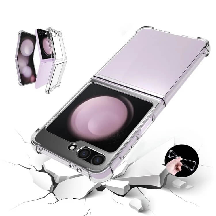 Противоударен Калъф за Samsung Z Flip 7 FE/Z Flip 6, GKK Shockproof Case, Прозрачен (2)
