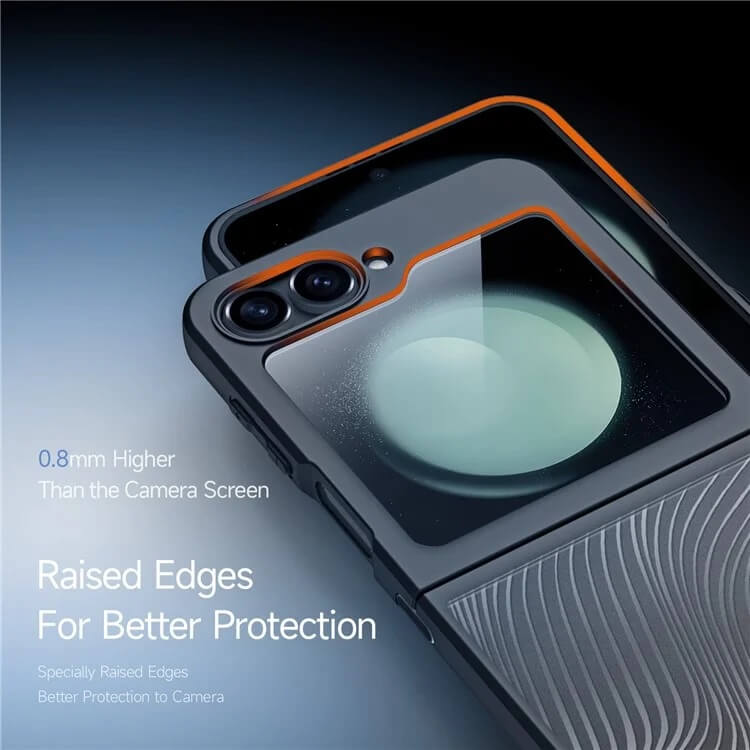 Тънък Калъф за Samsung Z Flip 7 FE/Z Flip 6, Dux Ducis Aimo Case, Черен (7)