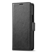 Кожен Калъф за Samsung Z Fold 6, Wallet Rfid Book Case, Черен