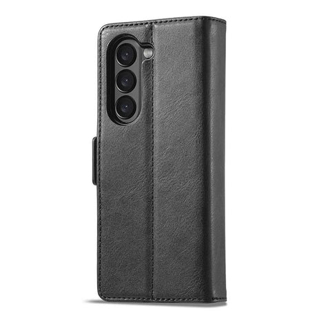 Кожен Калъф за Samsung Z Fold 6, Wallet Rfid Book Case, Черен (2)