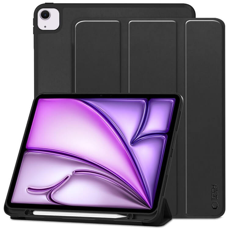 Защитен Калъф за Калъф за iPad Air 13" M4/ M3/ M2, Tech-Protect Trifold Slim Case, Черен