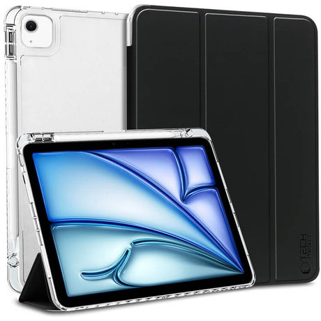 Калъф за iPad Air 13" M4/ M3/ M2, Tech-Protect Trifold Slim Hybrid Case, Черен