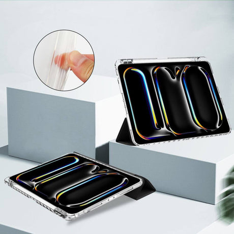 Калъф за iPad Pro 11 2025-2024, Tech-Protect Trifold Slim Hybrid Case, Черен (4)