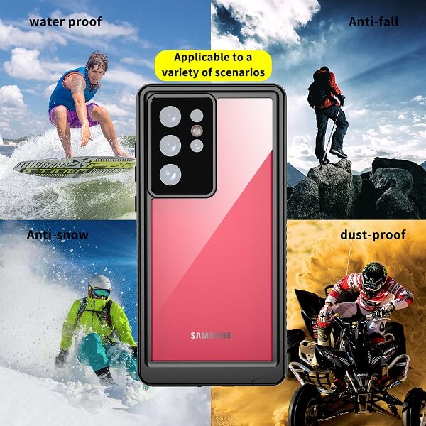 Водоустойчив Калъф за Samsung S20 Ultra, 4Smarts Active Pro Stark Case, Черен (6)