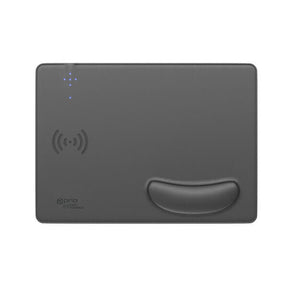Безжично Зарядно, Prio Mouse Pad Wireless Charger 15W, Сив