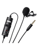 Микрофон Брошка, Boya Lavalier Mic BY-M1 Jack 3.5mm, Черен (2)