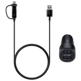 Оригинално Бързо Зарядно за Кола за Samsung S10, S9, S8, Note 9/8 12v Fast Charger EP-L1100NBE, Черен (2)