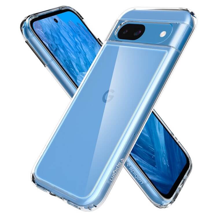 Противоударен Калъф за Google Pixel 8A, Spigen Ultra Hybrid Case, Прозрачен (7)