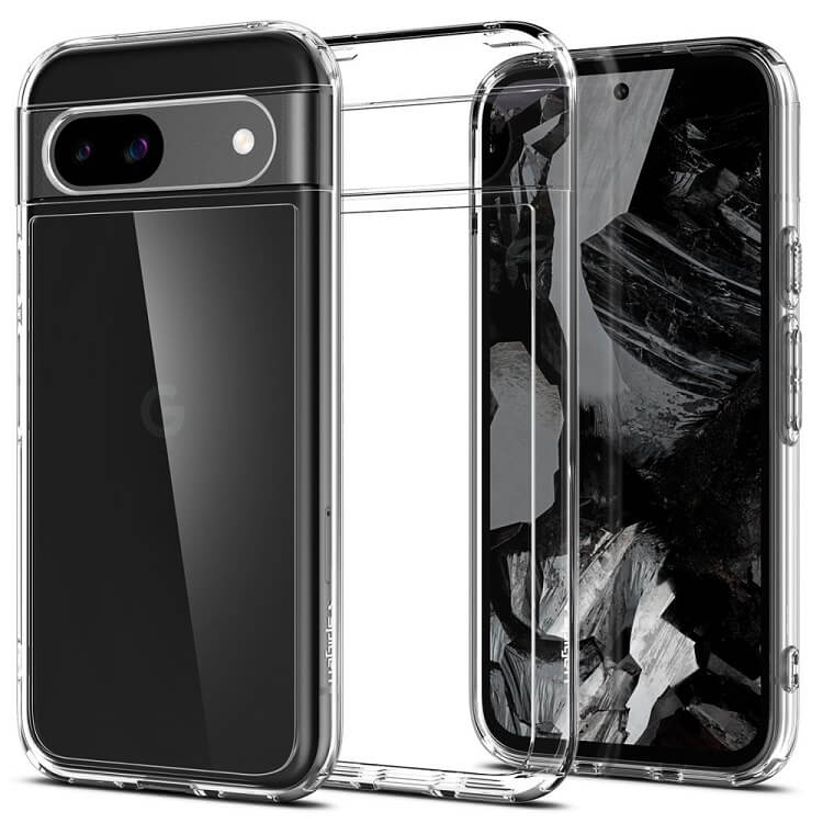 Противоударен Калъф за Google Pixel 8A, Spigen Ultra Hybrid Case, Прозрачен (3)