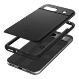 Противоударен Калъф за Google Pixel 8A, Spigen Thin Fit Case, Черен (7)