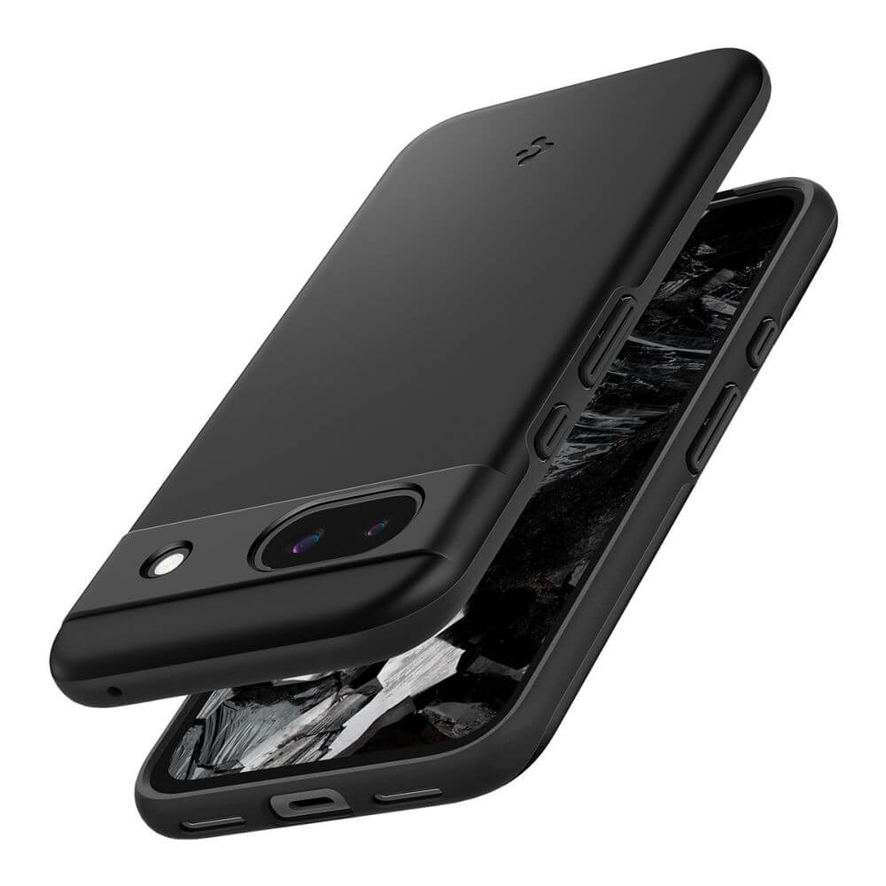 Противоударен Калъф за Google Pixel 8A, Spigen Thin Fit Case, Черен (5)