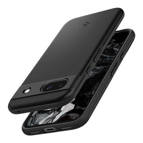 Противоударен Калъф за Google Pixel 8A, Spigen Thin Fit Case, Черен (5)