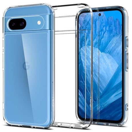 Противоударен Калъф за Google Pixel 8A, Spigen Ultra Hybrid Case, Прозрачен