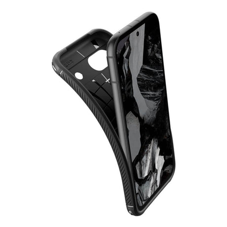 Противоударен Силиконов Калъф за Google Pixel 8A, Spigen Rugged Armor Case, Черен (6)