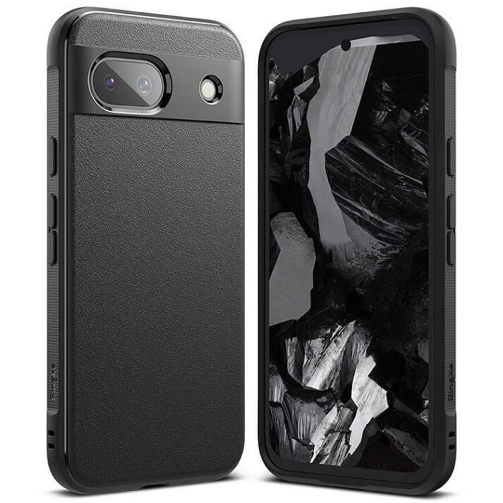 Противоударен Силиконов Калъф за Google Pixel 8A, Ringke Onyx Case, Черен