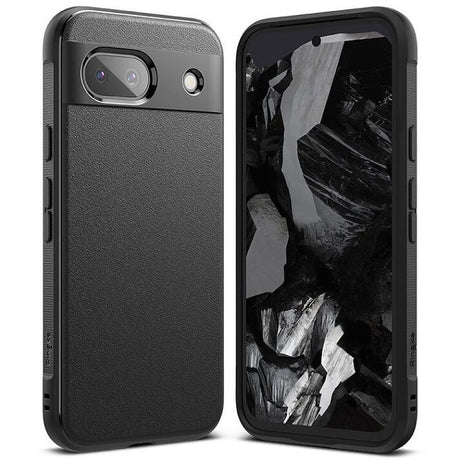 Противоударен Силиконов Калъф за Google Pixel 8A, Ringke Onyx Case, Черен