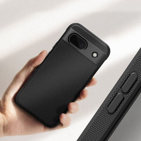 Противоударен Силиконов Калъф за Google Pixel 8A, Ringke Onyx Case, Черен (4)